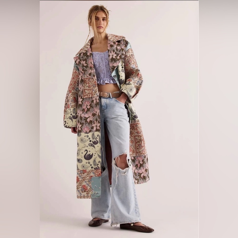 Golden Hour Jacquard Coat